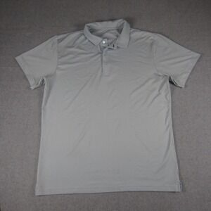 Mizzen Main Polo Shirt Mens L Light Blue Phil Mickelson Golf Performance READ